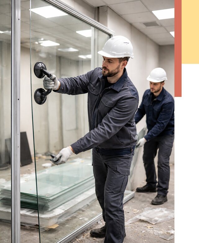 Демонтаж стеклянных перегородок в железнодорожном от 3281 руб. — быстро и недорого | ОТДЕЛОЧНИК-Жлз