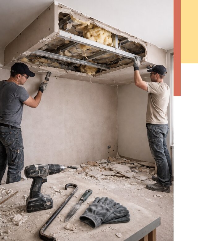 Демонтаж короба из гипсокартона в железнодорожном от 1559 руб. — быстро и недорого | ОТДЕЛОЧНИК-Жлз