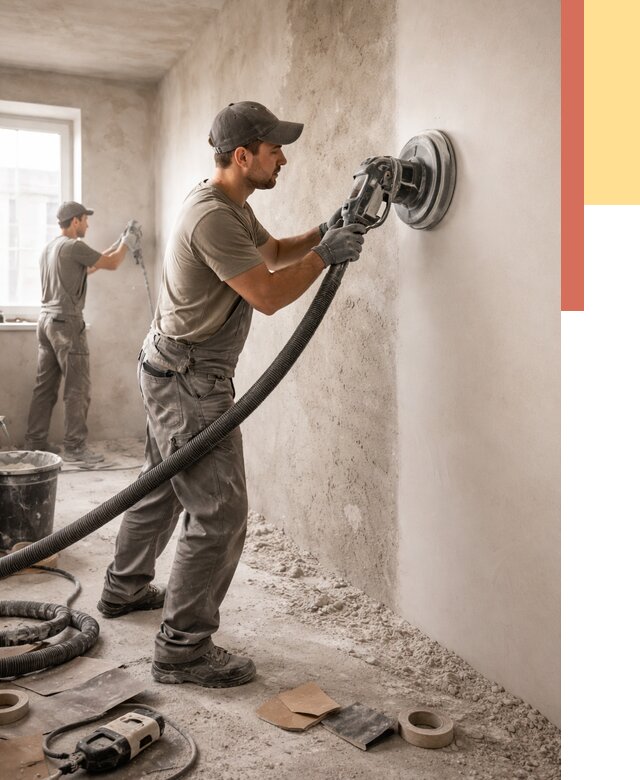 Шлифовка стен в железнодорожном от 1230 руб/м2 — быстро и недорого | ОТДЕЛОЧНИК-Жлз