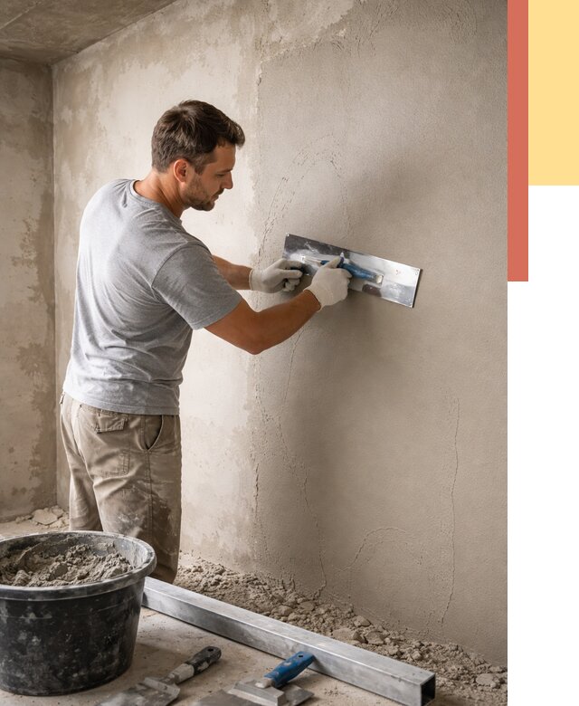 Штукатурка стен без маяков в железнодорожном от 7383 руб/м2 — услуги и цена | ОТДЕЛОЧНИК-Жлз