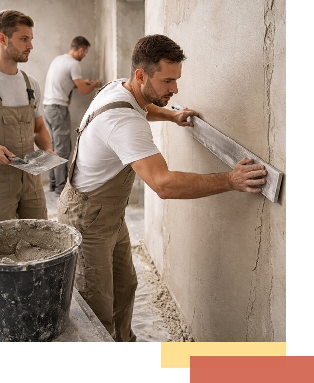 Штукатурка стен без маяков в железнодорожном быстро и качественно