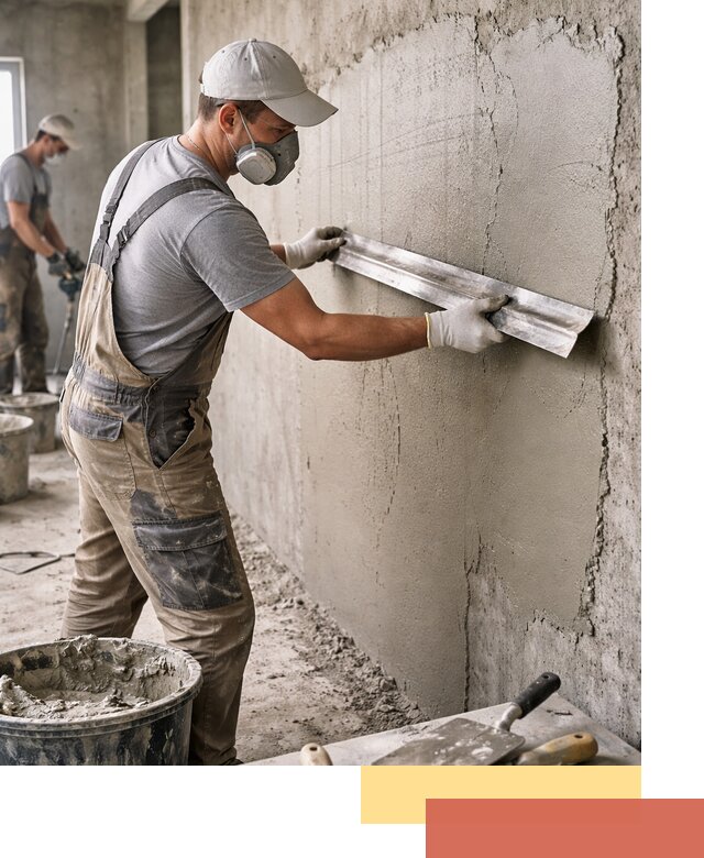 Штукатурка бетонных стен в железнодорожном качественно и долговечно