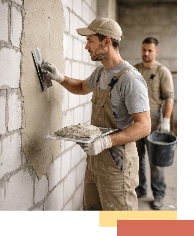 Штукатурка стен из газобетона в железнодорожном под ключ