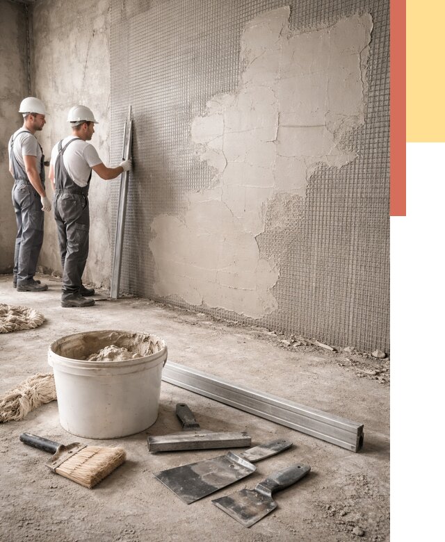 Штукатурка стен по сетке в железнодорожном от 5640 руб./м2 — быстро и недорого | ОТДЕЛОЧНИК-Жлз