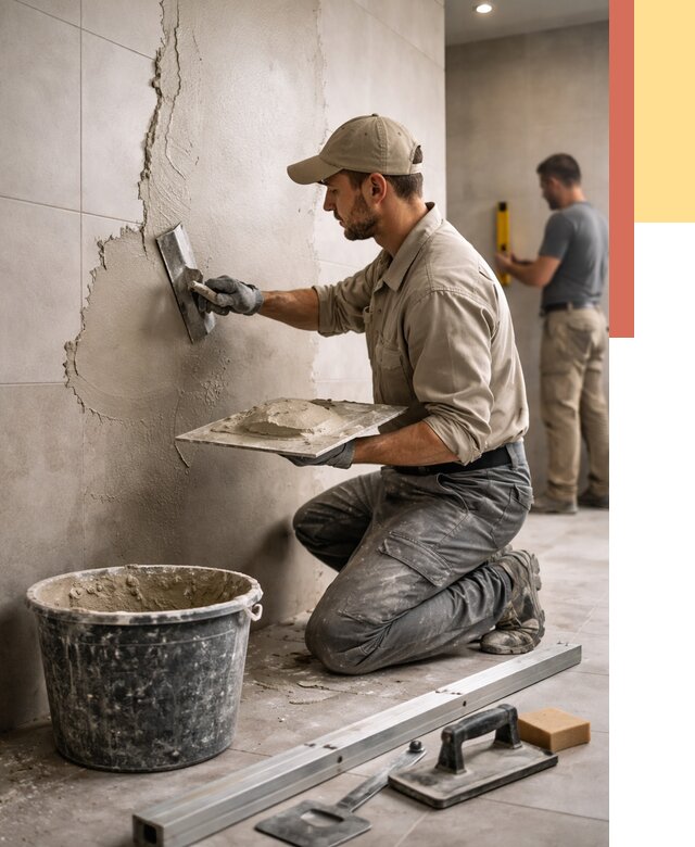 Штукатурка стен в ванной в железнодорожном от 4614 руб./м² — выравнивание под ключ | ОТДЕЛОЧНИК-Жлз