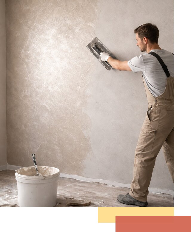 Декоративная штукатурка «Мокрый шелк» под ключ в железнодорожном