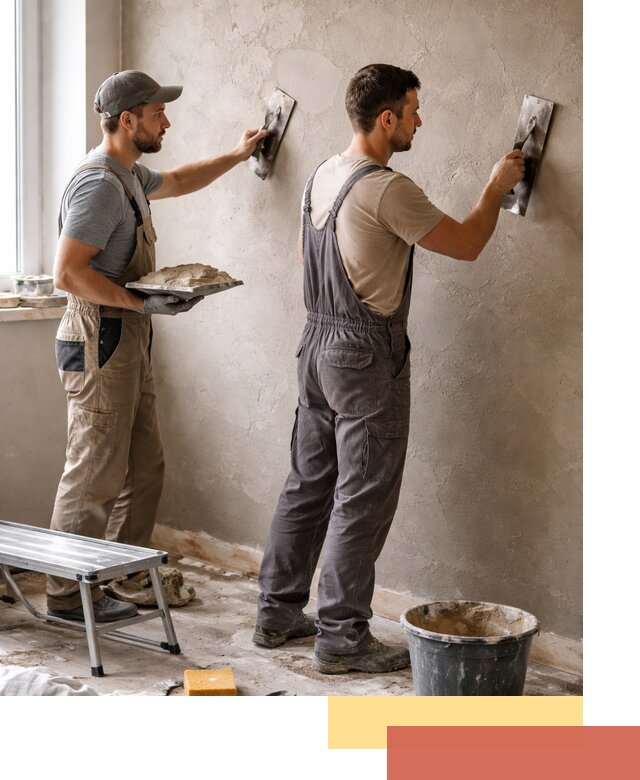 Ремонт декоративной штукатурки и восстановление фактуры в железнодорожном