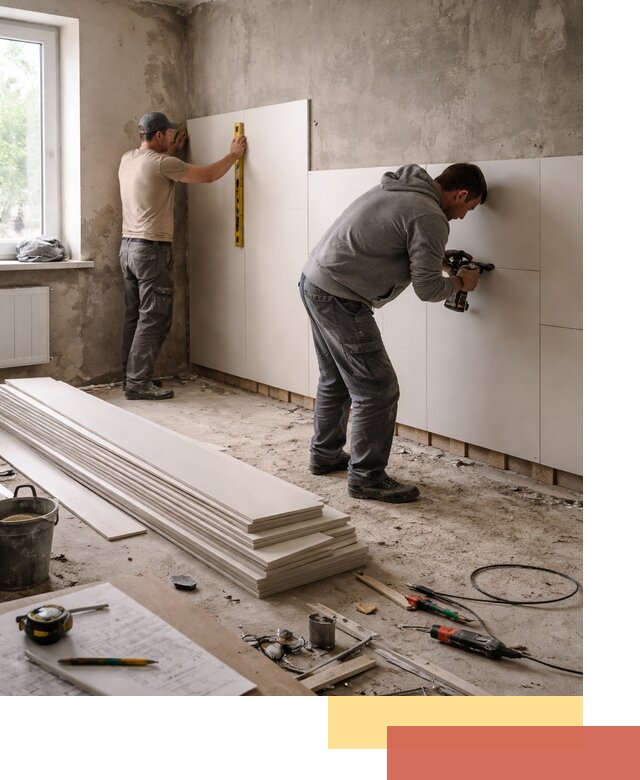 Монтаж ПВХ панелей на стены в железнодорожном качественно и быстро