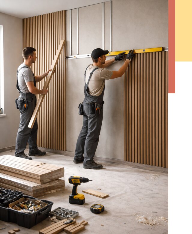 Монтаж реечных панелей на стены в железнодорожном от 1230 руб. — быстро и недорого | ОТДЕЛОЧНИК-Жлз