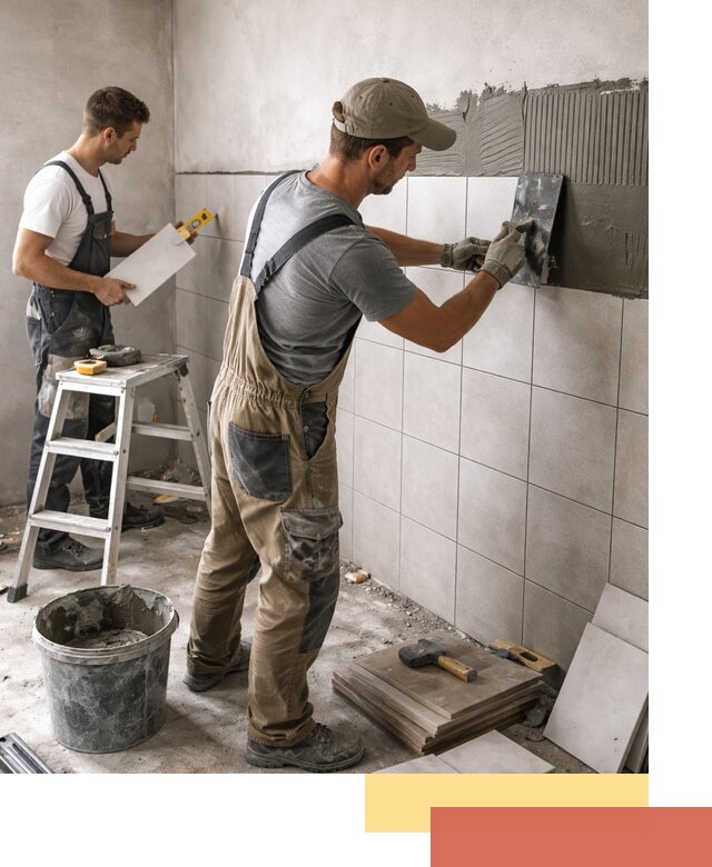 Укладка плитки на стены в железнодорожном профессионально и надежно