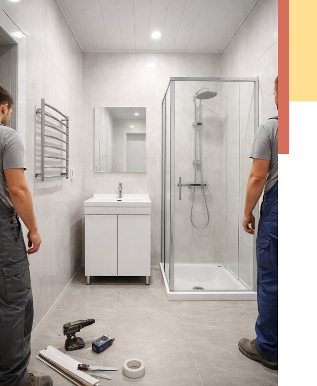 Отделка ванной комнаты панелями ПВХ в железнодорожном от 4614 руб. за м2 | ОТДЕЛОЧНИК-Жлз