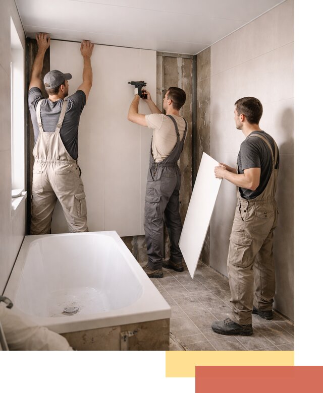 Отделка ванной панели ПВХ профессионально в железнодорожном