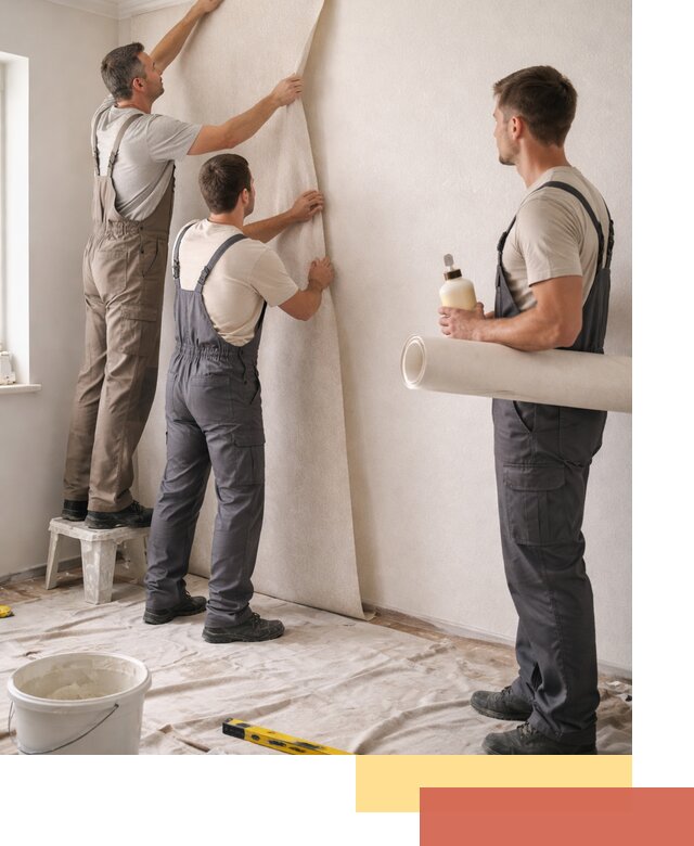 Оклейка стен обоями в железнодорожном — качественно и профессионально