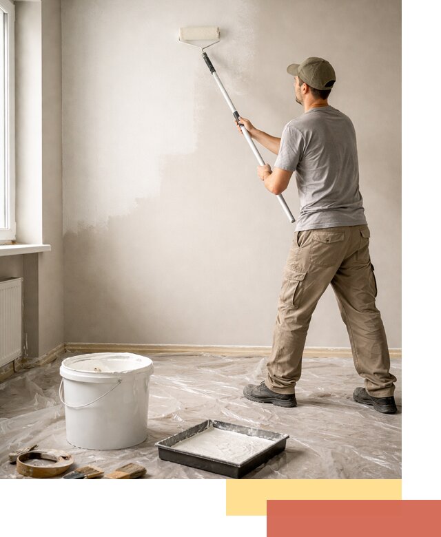 Покраска стен латексной краской в железнодорожном качественно и быстро