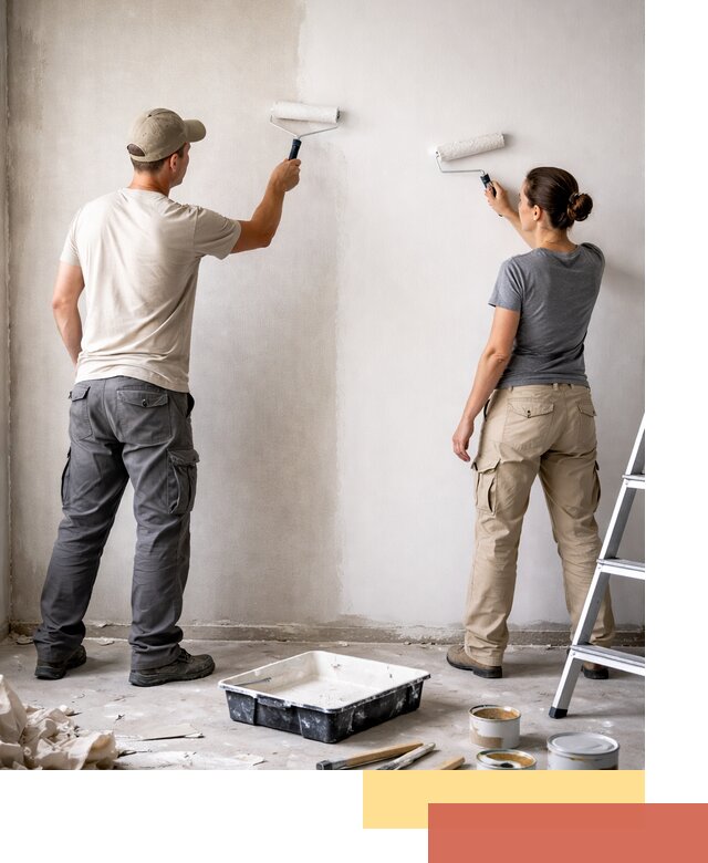 Окраска стен по стеклохолсту в железнодорожном качественно и долговечно