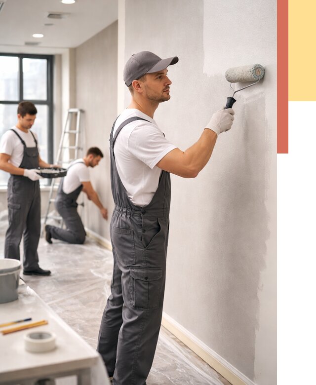 Покраска стен в офисе в железнодорожном от 8716 руб. — быстро и недорого | ОТДЕЛОЧНИК-Жлз