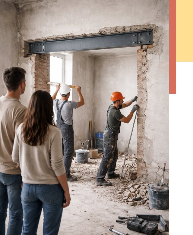 Усиление проема в стене в железнодорожном от 9741 руб. — усиление дверного проема металлоконструкцией | ОТДЕЛОЧНИК-Жлз