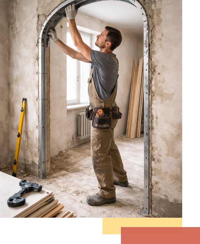 Устройство арочного проема в железнодорожном под ключ