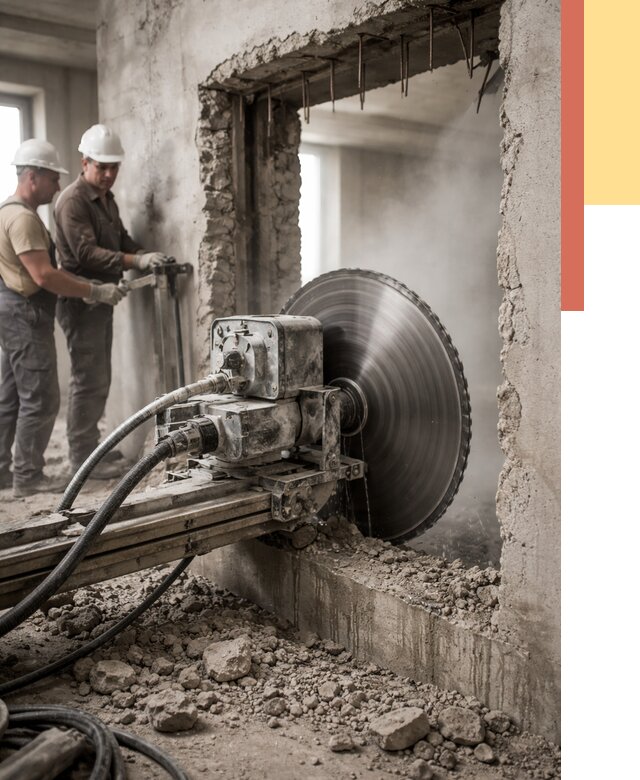 Алмазная резка проемов в железнодорожном от 4614 руб. быстро и недорого | ОТДЕЛОЧНИК-Жлз