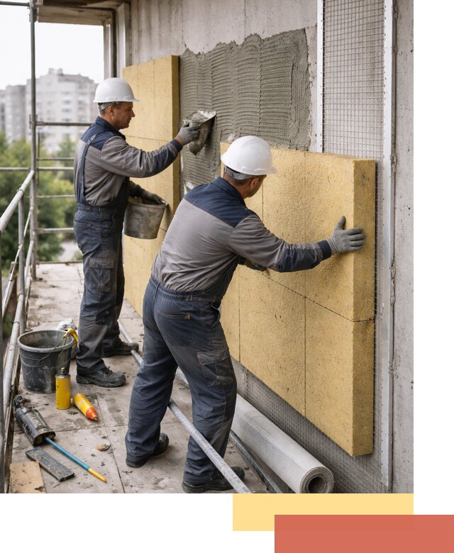 Утепление стен зданий и домов в железнодорожном качественно и надежно