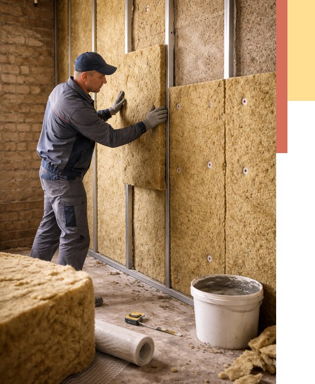 Утепление стен минватой в железнодорожном от 1384 руб./м2 — недорого и быстро | ОТДЕЛОЧНИК-Жлз