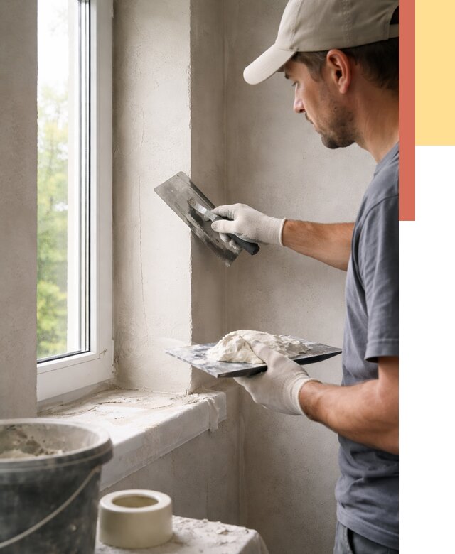 Штукатурка откосов в железнодорожном от 4614 руб/м² — услуги и выравнивание под ключ | ОТДЕЛОЧНИК-Жлз