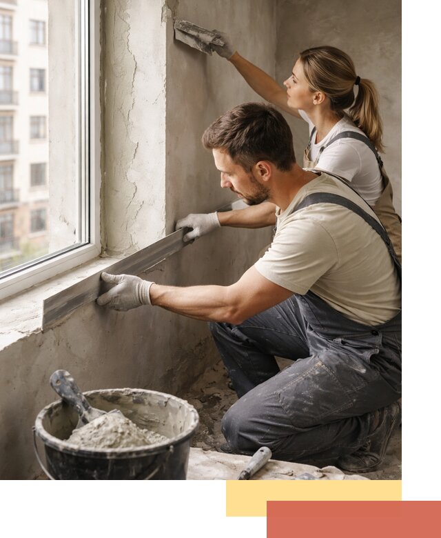 Штукатурка откосов дверей и окон профессионально в железнодорожном