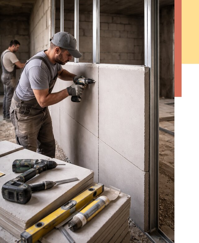 Кладка влагостойких перегородок ПГП в железнодорожном от 1230 руб. под ключ | ОТДЕЛОЧНИК-Жлз