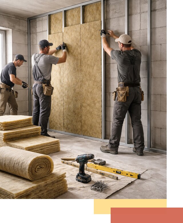 Шумоизоляция перегородок из блоков в железнодорожном — монтаж и защита шумоизоляцией