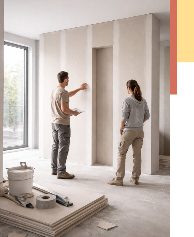 Зонирующая перегородка из гипсокартона в железнодорожном от 2871 руб. под ключ | ОТДЕЛОЧНИК-Жлз