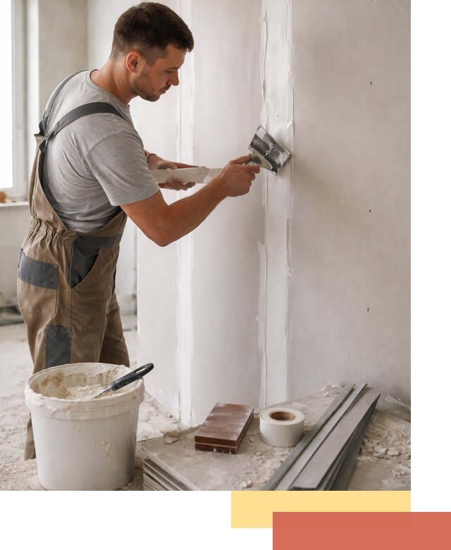 Шпаклевка перегородок из гипсокартона в железнодорожном качественно и быстро