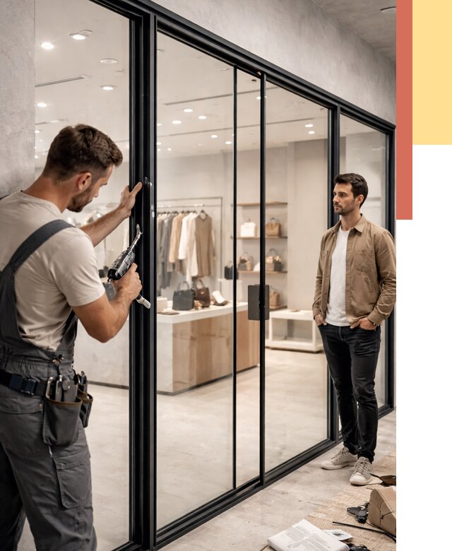 Стеклянные перегородки для магазинов в железнодорожном от 8408 руб. под ключ | ОТДЕЛОЧНИК-Жлз