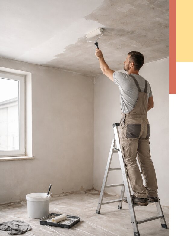 Грунтовка потолка в железнодорожном от 2564 руб. — быстро и недорого | ОТДЕЛОЧНИК-Жлз