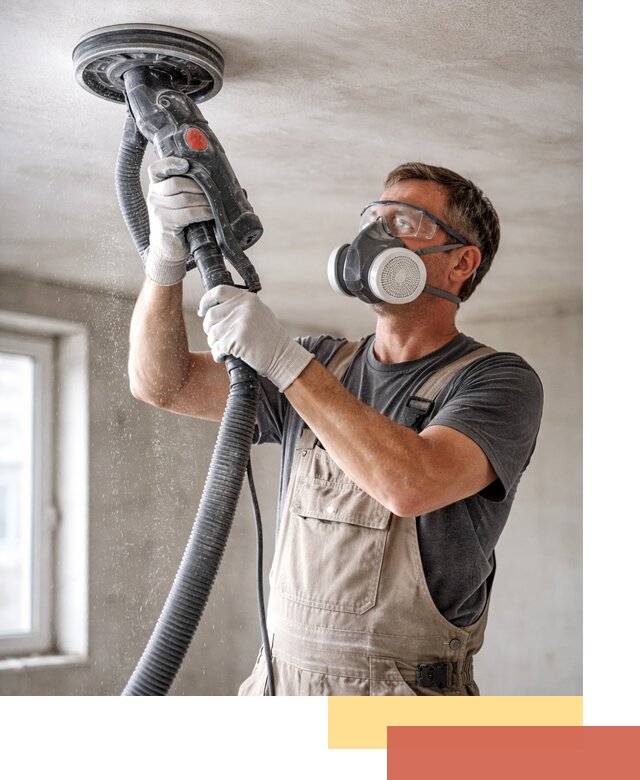 Шлифовка потолка в железнодорожном — качественная подготовка под отделку