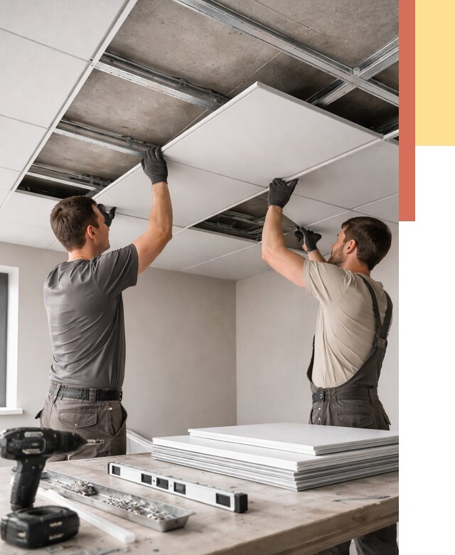 Монтаж кассетного потолка в железнодорожном от 4614 руб/м2 — установка и сборка | ОТДЕЛОЧНИК-Жлз