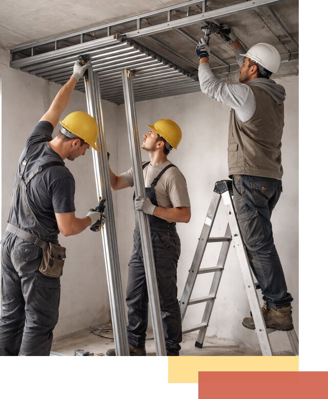 Монтаж реечного потолка под ключ в железнодорожном