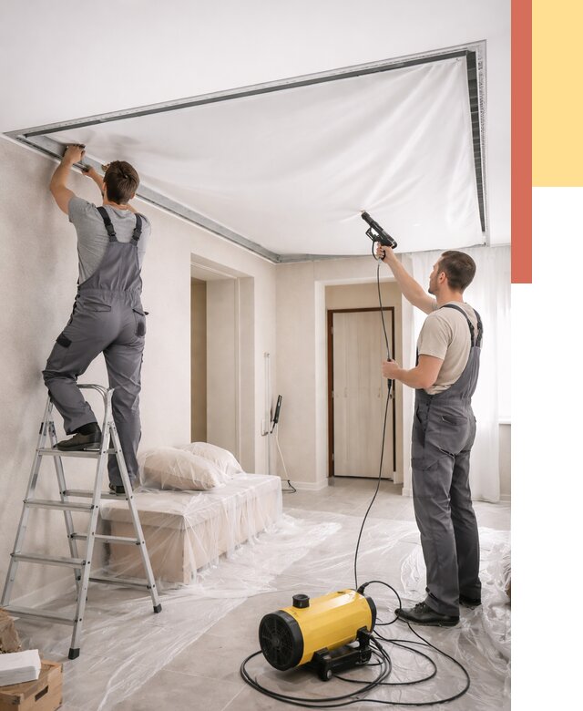 Монтаж натяжного потолка в прихожей в железнодорожном от 2717 руб. под ключ | ОТДЕЛОЧНИК-Жлз