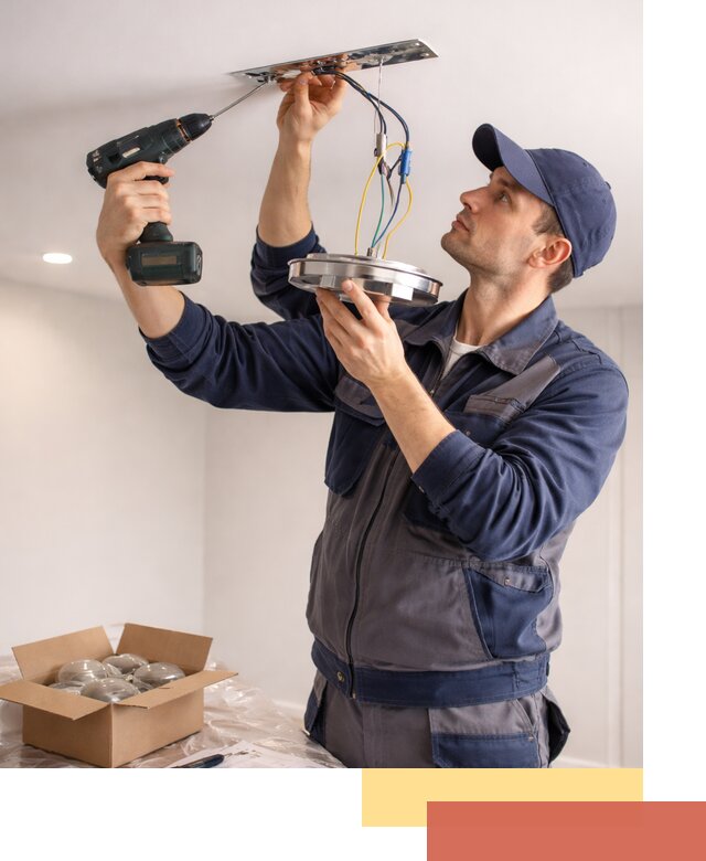 Установка люстры в натяжной потолок в железнодорожном