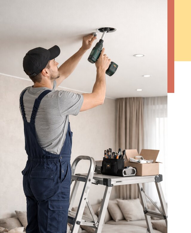 Установка и монтаж точечных светильников в натяжной потолок в железнодорожном от 1846 руб. | ОТДЕЛОЧНИК-Жлз