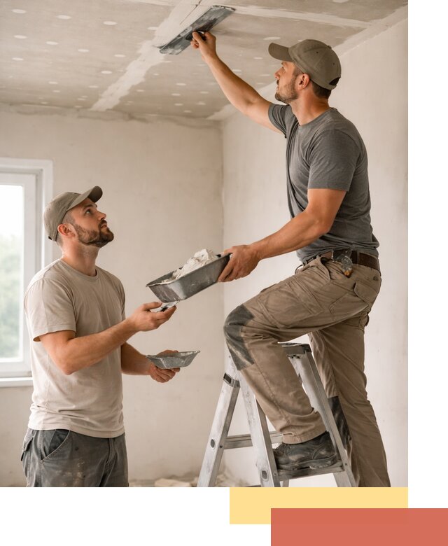 Шпаклевка потолка из гипсокартона в железнодорожном качественно и быстро