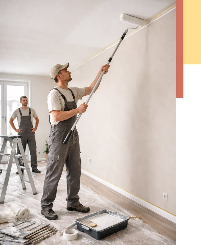 Покраска потолка из гипсокартона в железнодорожном от 4614 руб./м2 — услуги под ключ | ОТДЕЛОЧНИК-Жлз