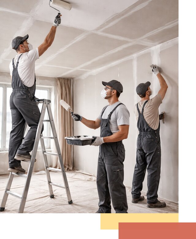 Покраска потолка из гипсокартона в железнодорожном качественно и недорого