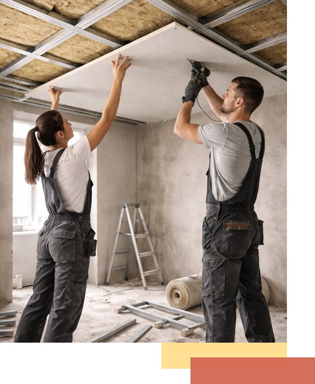 Звукоизоляция потолка из ГКЛ в железнодорожном профессионально и надежно