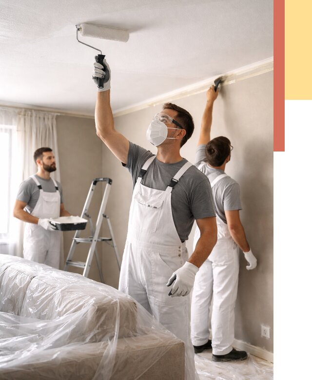 Покраска потолка водоэмельсионной краской в железнодорожном от 2256 руб/м² — услуги под ключ | ОТДЕЛОЧНИК-Жлз