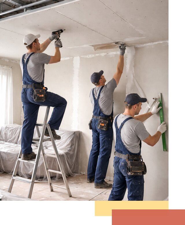 Профессиональная отделка потолка в железнодорожном быстро и качественно