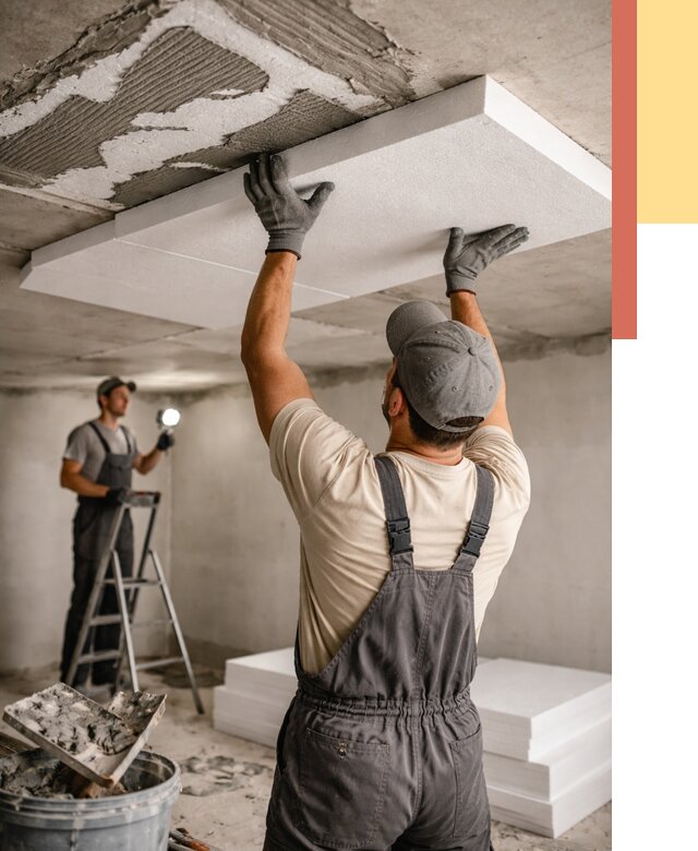 Утепление потолка пенопластом в железнодорожном от 4614 руб/м2 — недорого и быстро | ОТДЕЛОЧНИК-Жлз